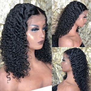 Lace front human hair wig